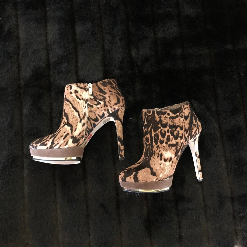 Vince Camuto Dira Calf Hair Platform Booties